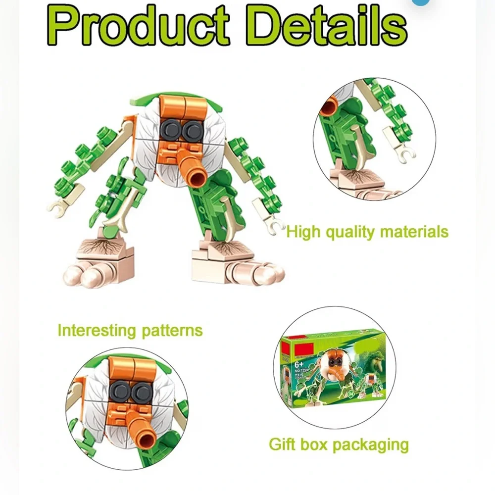 Brainrot Building Blocks Building Block Toy Br Br Phatapim new